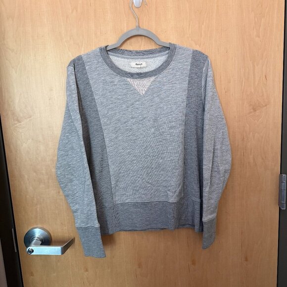 Madewell Gray Crewneck Sweatshirt Womens Medium - Picture 1 of 5